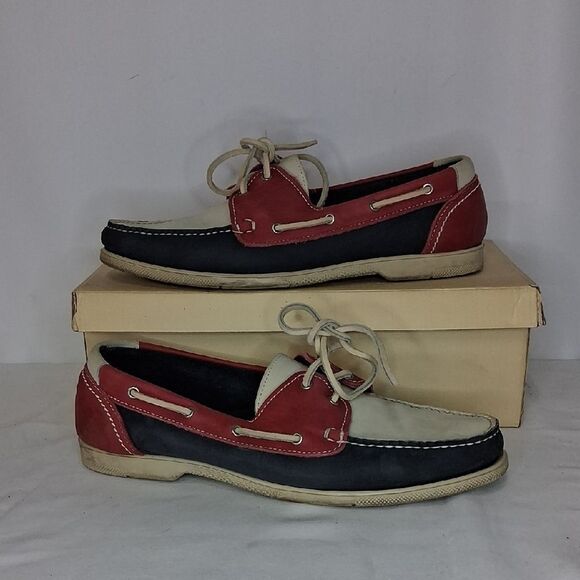 COLE HANN MEN BOAT SHOES IN BOX FTL-0-080 - Picture 1 of 9